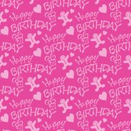Happy Birthday seamless pattern texture background N5