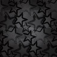 Grunge rock star background brush smear stars
