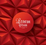 Red background Vector geometric