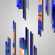 Abstract futuristic geometric shapes N62