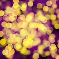 blurred yellow dots on purple background