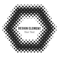 Halftone Design Element