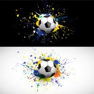 soccer ball dash on colorful background vector illustration N2