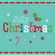 Jolly Christmas Card-Illustration