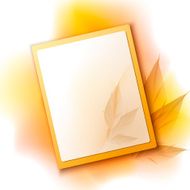 Autumn frame background