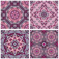 Set of squared backgrounds - ornamental seamless pattern N10