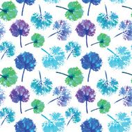 watercolor pattern of imprint leaves seamless texture background N11