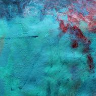 Detail of a multicolored acrylics painting
