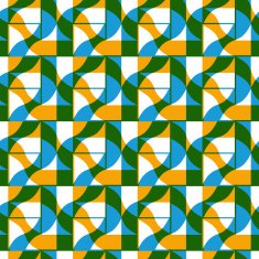 Ornate mosaic seamless pattern geometric vector background N4