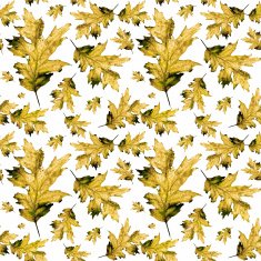 Seamless texture with colored watercolor maple leaves N13