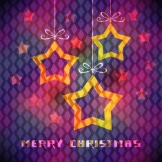 Christmas card with star decoration