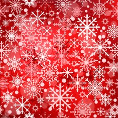 Snowflakes seamless pattern snow background