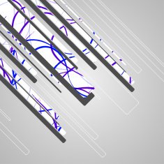 Abstract futuristic geometric shapes N22