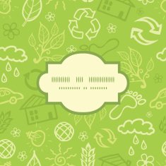 Vector environmental frame seamless pattern background