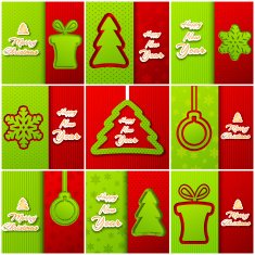 merry christmas and happy new year background cards concepts N13