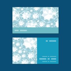 Vector shiny diamonds horizontal stripe frame pattern business cards set N2