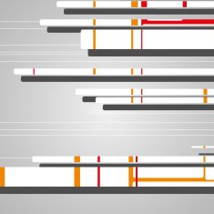 Abstract futuristic geometric shapes N28