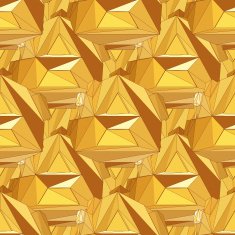 Gold seamless polygonal pattern N3