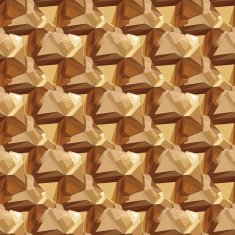 Gold seamless polygonal pattern N4