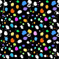 Watercolor hand drawn grunge Seamless Pattern with color spots