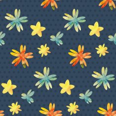 Background with watercolor flowers N7