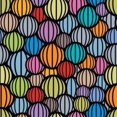 Color balls seamless pattern