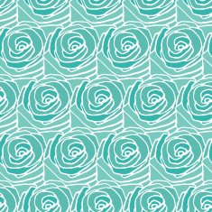 Turquoise seamless rose pattern N2