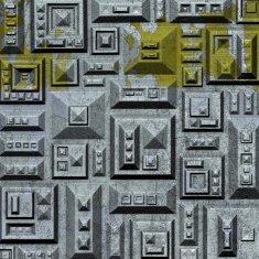 3d abstract grunge backdrop in yellow white