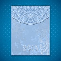 Vector christmas and new year invitation card