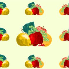 Seamless texture fruit healthy food vector