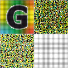 Letter G (mixed mosaic)