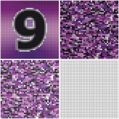 Number nine (mixed mosaic)