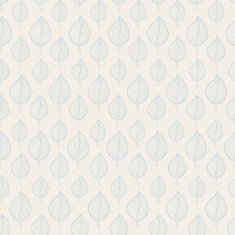 Pattern blue leafs on a begh