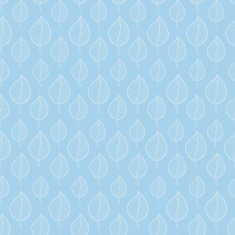 Pattern leafs on a blue background