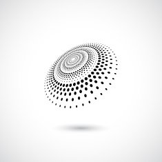 abstract black dots pattern icon N3