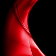Bright red smooth waves design