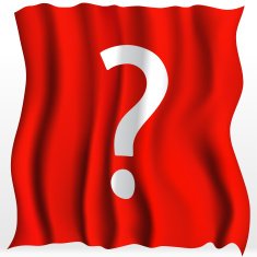 Red Cloth With Question Mark N2