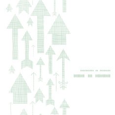 Arrows flying up textile textured vertical frame seamless pattern background