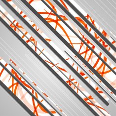 Abstract futuristic geometric shapes N41