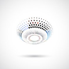 abstract color dots icon for design N8