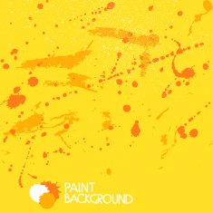 Bright Paint Stains Abstract Vector Background