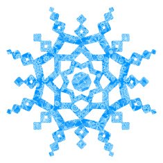 Vector snowflake for Christmas design