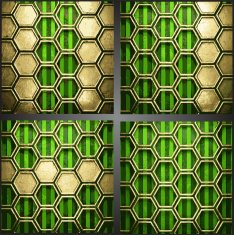 Vector green background with gold N2