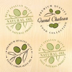 Natural olive oil labels N2