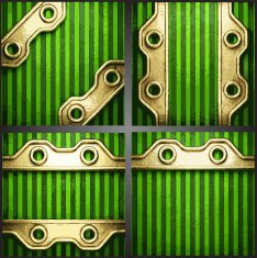 Vector green background with gold N9