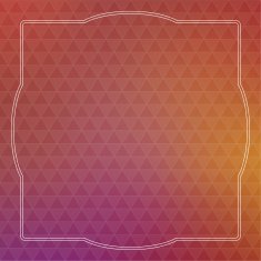 Abstract vector background with triangles and vintage frame N2