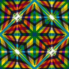 Seamless geometric vintage background illusive colorful pattern