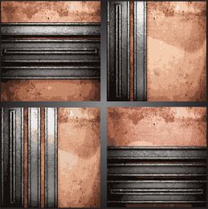 Vector metal background set N25