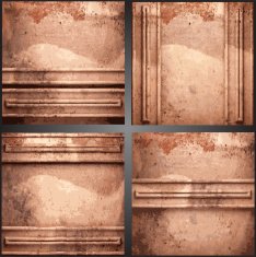 Vector metal background set N47