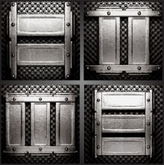 Vector metal background set N54
